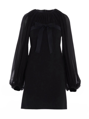 Giambattista Valli Puff Sleeve Mini Dress