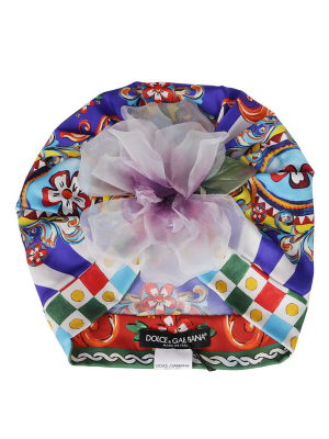 Dolce & Gabbana Floral Appliqué Turban