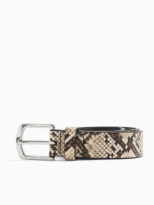 Snake Print Belt