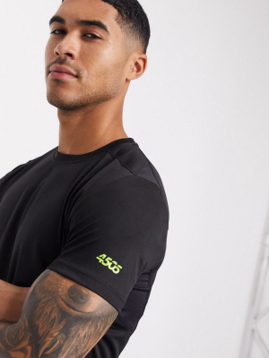 Asos 4505 Icon Training T-shirt With Quick Dry In Black