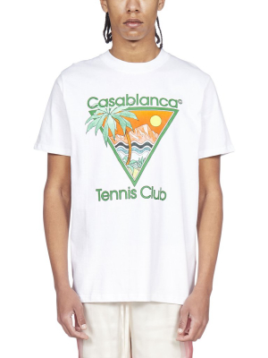 Casablanca Tennis Club Print T-shirt