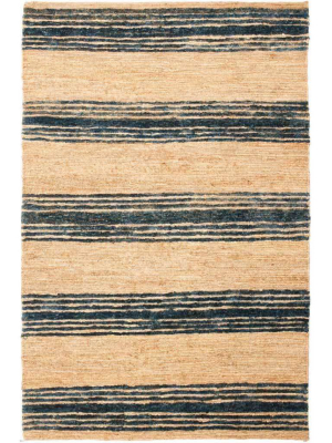 Bohemian Natural/blue Area Rug