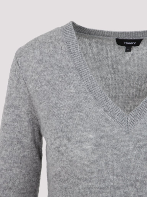 Theory V-neck Knit Sweater