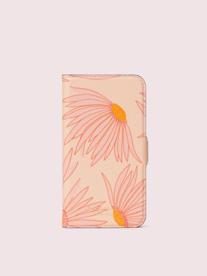 Falling Flower Iphone 11 Pro Magnetic Wrap Folio Case