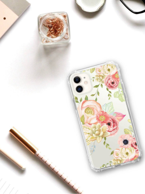 Otm Essentials Apple Iphone 11 Clear Case - Flower Garden Pink