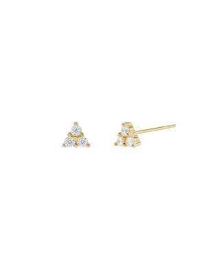 Rowan - Triple Cz Studs