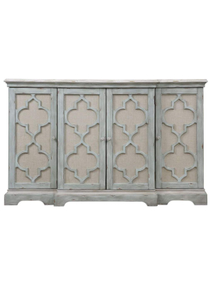 Sophie 4 Door Grey Cabinet