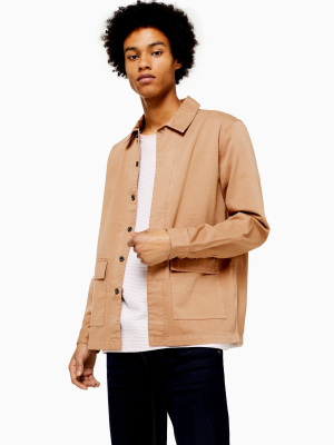 Tan Two Pocket Overshirt