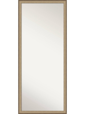 27" X 63" Elegant Brushed Framed Full Length Floor/leaner Mirror Bronze - Amanti Art
