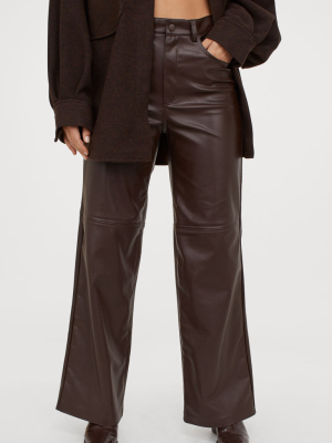 Faux Leather Pants