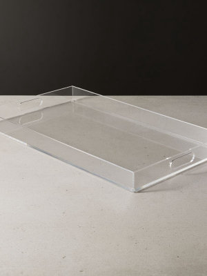 Acrylic Clear Rectangular Tray