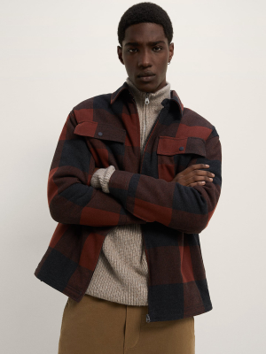 Plaid Puffer Jacket