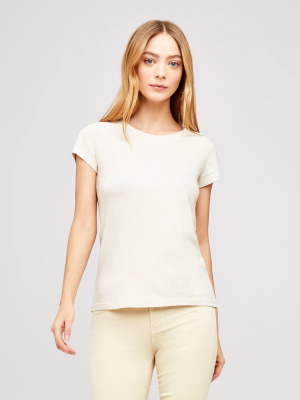 L'agence Cory Scoop Neck Coconut