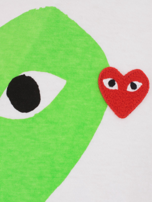 Comme Des Garçons Play Heart Print T-shirt