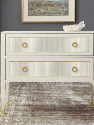 Swedish Reeeded Two Drawer Chest