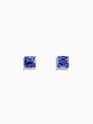 Effy Tanzanite Royale Sterling Silver Tanzanite Stud Earrings, 1.90 Tcw