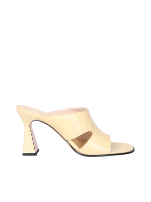 Wandler Cut-out Heeled Mules