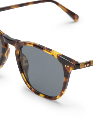 Maxwell - Amber Tortoise + Grey Polarized Sunglasses