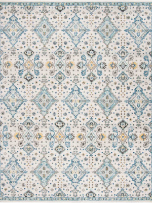 Evoke Ivory/light Blue Area Rug