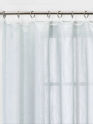 Contrast Edge Solid Sheer Window Curtain Panel - Threshold™