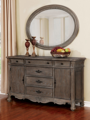 Dresmore Server Casual Antique Brush Gray - Iohomes