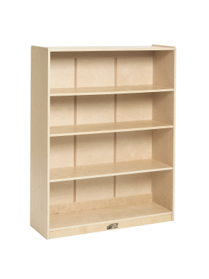 Ecr4kids Birch Bookcase With Adjustable Shelves, Wood Book Shelf Organizer, 48"h