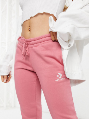 Converse Star Chevron Logo Pink Sweatpants