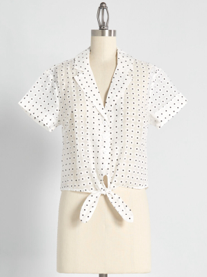 Wisely Tied Button-up Top