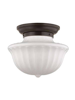 Dutchess 2 Light Large Flush Mount Old Bronze