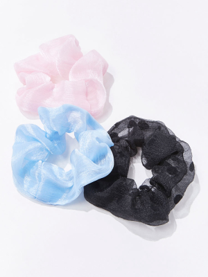 Polka Dot Scrunchie Set