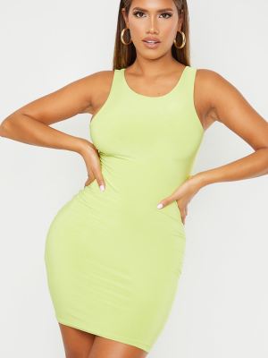 Shape Lime Slinky Sleeveless Bodycon Dress