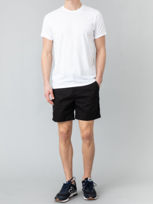 Twill Standard Bermuda Short 6" Inseam Black