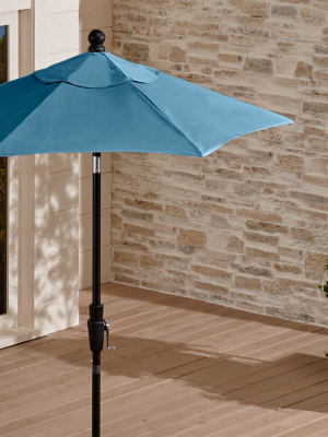 6' Round Sunbrella ® Sapphire High Dining Patio Umbrella With Tilt Black Frame