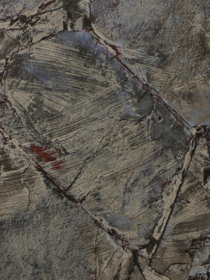 Weathered Stone Effect Wallpaper In Charcoal From The Precious Elements Collection By Burke Decor