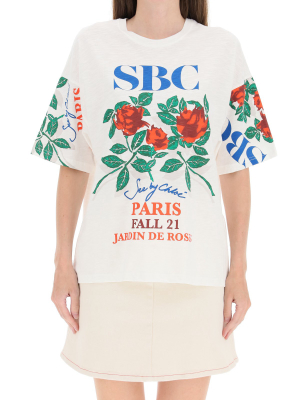 See By Chloé Logo Floral Print T-shirt