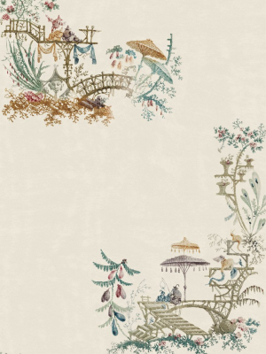 Chinoiserie Wallpaper In Coconut From The Wallpaper Compendium Collection By Mind The Gap