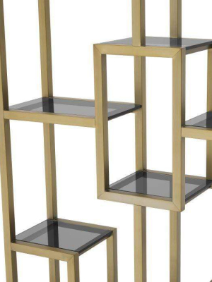 Eichholtz Lagonda Bookcase - Gold & Black