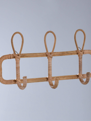 15" X 7" Rattan Wall Hooks Natural - Opalhouse™