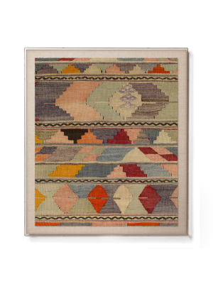 Shell Psychedelic Kilim - Accent Framed Art