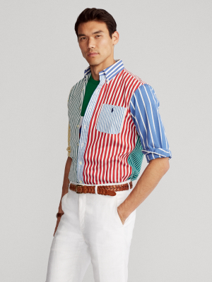 Custom Fit Striped Poplin Fun Shirt