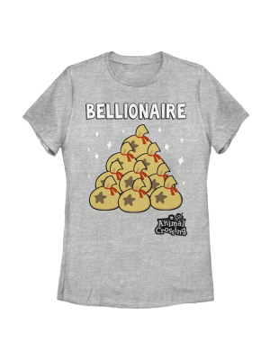 Women's Nintendo Animal Crossing Bellionaire Riches T-shirt