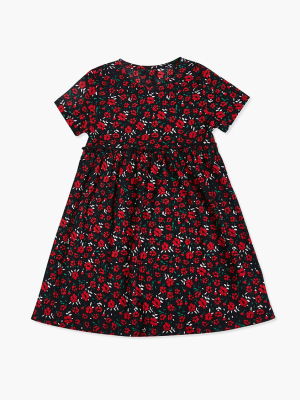 Girls Floral Ruffled Dress (kids)