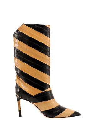 Jimmy Choo Beren 85 Striped Boots