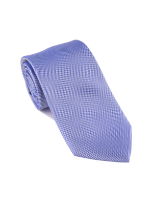 Solid Light Blue Birdseye Tie