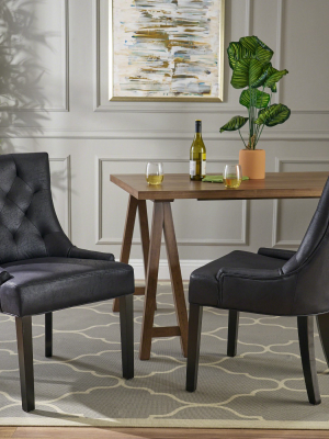 Set Of 2 Hayden Traditional Microfiber Dining Chair - Christopher Knight Home