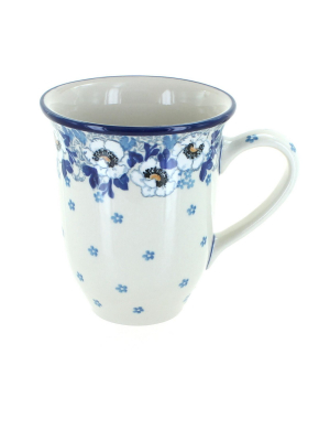 Blue Rose Polish Pottery Georgia Blue Large Coffee Mug