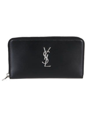 Saint Laurent Monogram Zipped Wallet