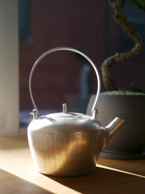 Silver Round Teapot