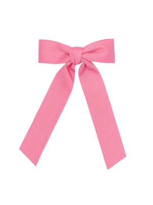 Girls Coral Bow With Tails