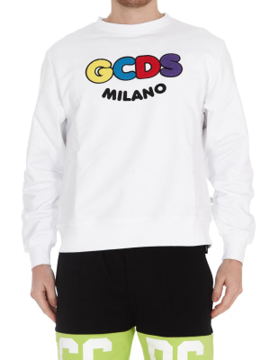 Gcds Logo Embroidered Sweatshirt